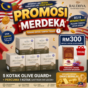 PAKEJ PREMIUM 5 kotak + x1 saffron (MERDEKA PROMO)